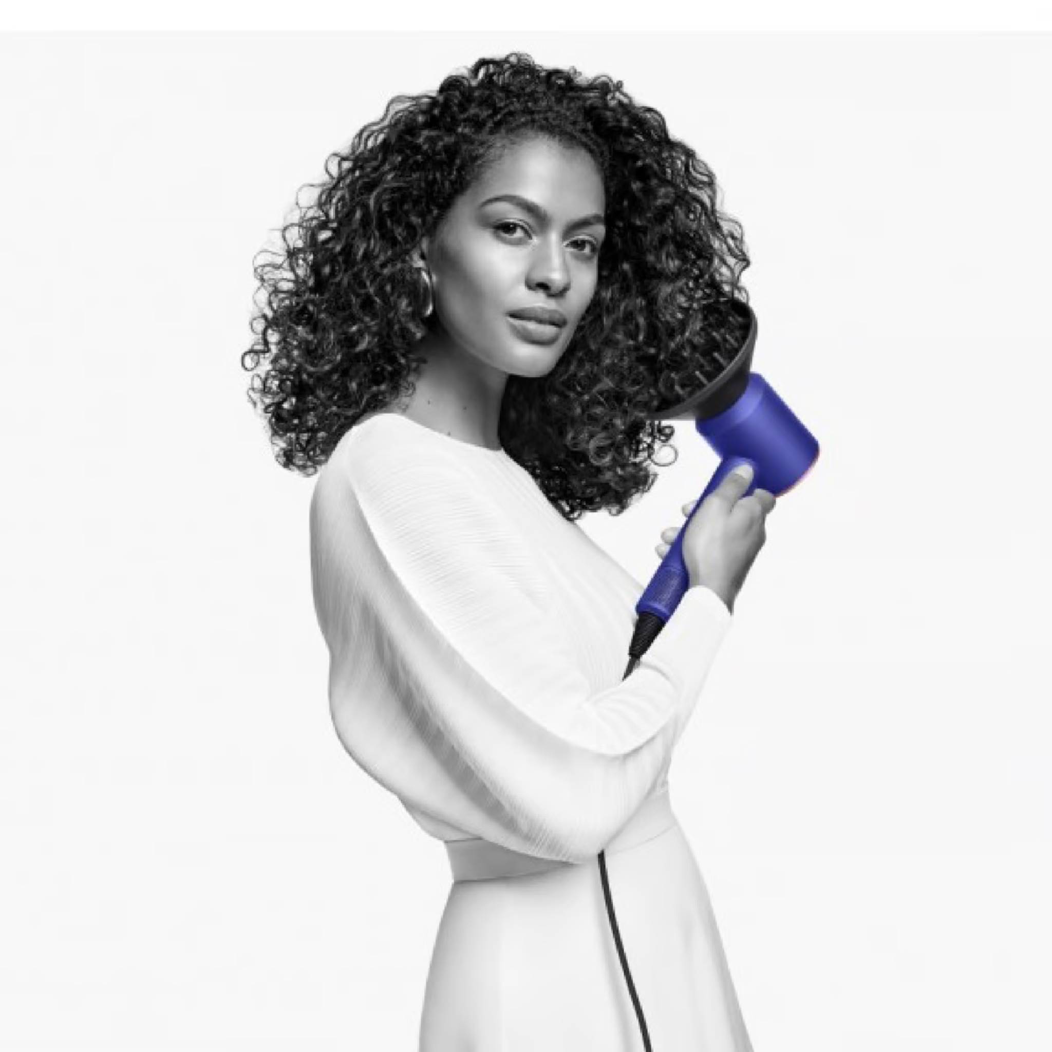 Фен Dyson Supersonic HD08 (Vinca blue и Rosé) с кожаным кейсом