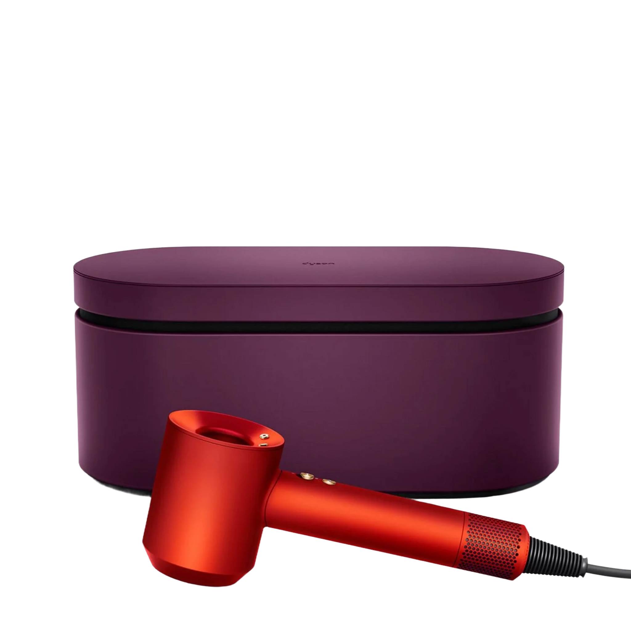 Фен Dyson Supersonic HD15 (Topaz Orange) с кожаным кейсом