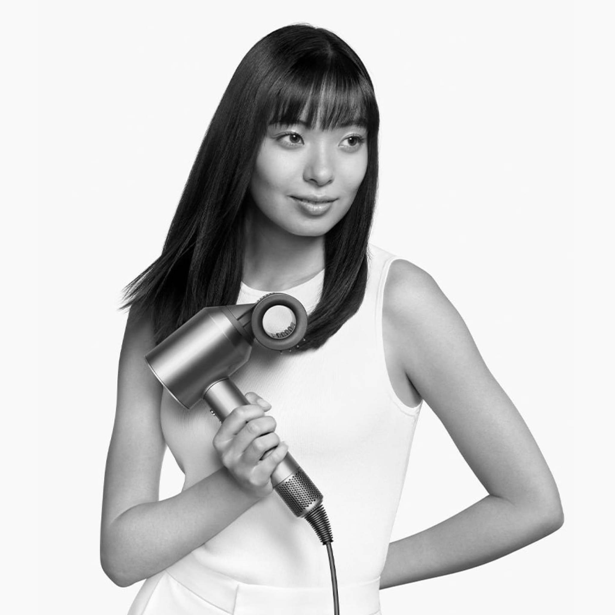 Фен Dyson Supersonic HD15 (Prussian Blue/Topaz Orange) с кожаным кейсом
